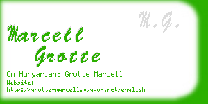 marcell grotte business card